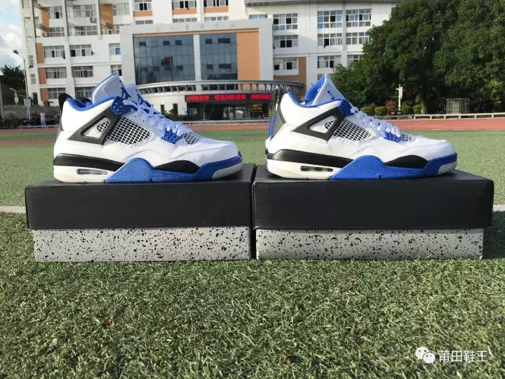 到底該不該買莆田鞋，今天帶來AJ4賽車藍(lán)莆田鞋和正品鞋的對比！